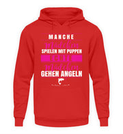 Echte Mädchen gehen Angeln  - Unisex Kapuzenpullover Hoodie - Shirtfisch