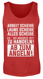 Zeit zu handeln ab zum Angeln  - Herren Tanktop - Shirtfisch