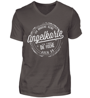 Ich brauche keine Angelkarte  - Herren V-Neck Shirt - Shirtfisch