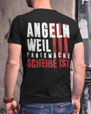 Angeln weil Panikmache scheiße ist - Herren Shirt - Shirtfisch