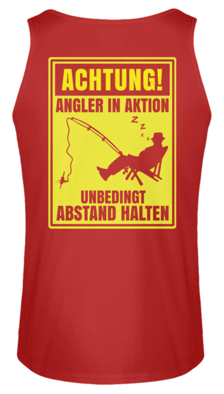 Achtung! Angler in Aktion  - Herren Tanktop - Shirtfisch