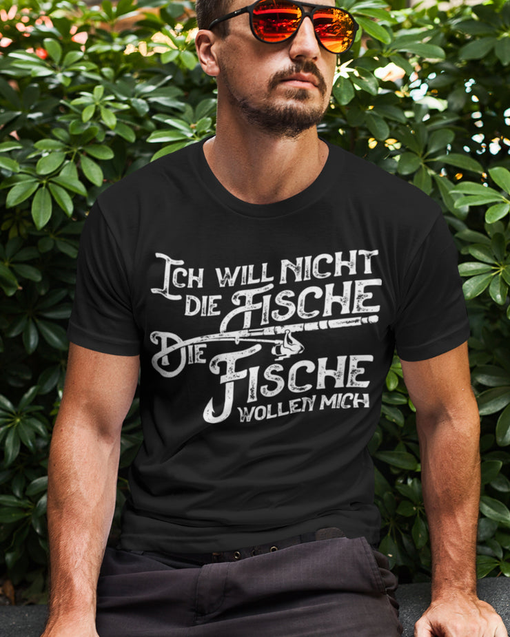 Die Fische wollen mich  - Herren Shirt - Shirtfisch