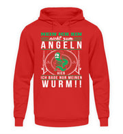 Ich bin nicht zum Angeln hier  - Unisex Kapuzenpullover Hoodie - Shirtfisch