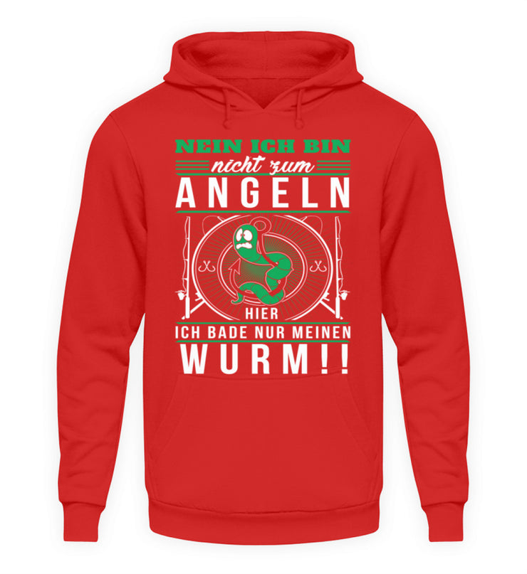 Ich bin nicht zum Angeln hier  - Unisex Kapuzenpullover Hoodie - Shirtfisch