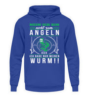 Ich bin nicht zum Angeln hier  - Unisex Kapuzenpullover Hoodie - Shirtfisch