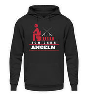 Scheiß drauf ich gehe Angeln  - Unisex Kapuzenpullover Hoodie - Shirtfisch