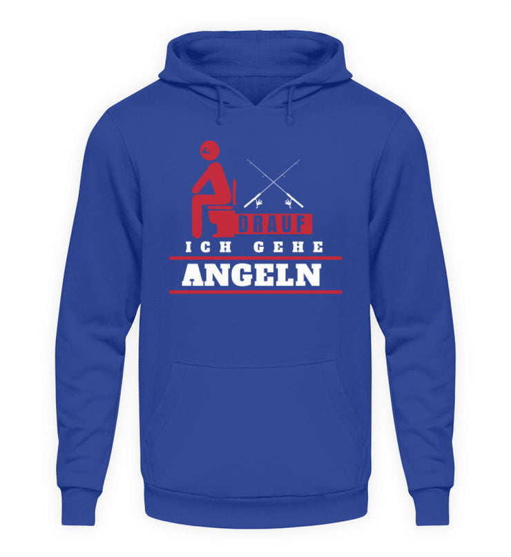 Scheiß drauf ich gehe Angeln  - Unisex Kapuzenpullover Hoodie - Shirtfisch