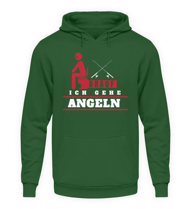 Scheiß drauf ich gehe Angeln  - Unisex Kapuzenpullover Hoodie - Shirtfisch