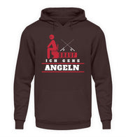 Scheiß drauf ich gehe Angeln  - Unisex Kapuzenpullover Hoodie - Shirtfisch