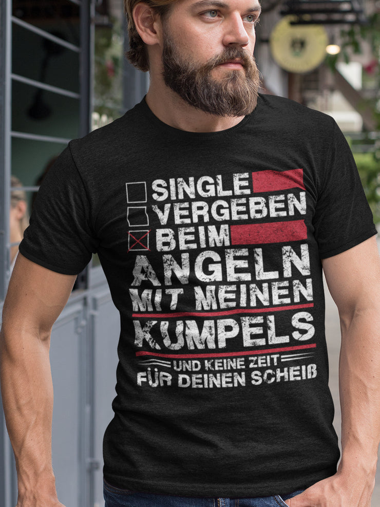 Single Vergebn beim Angeln  - Herren Shirt - Shirtfisch