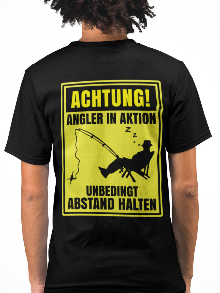 Achtung! Angler in Aktion  - Herren Shirt - Shirtfisch