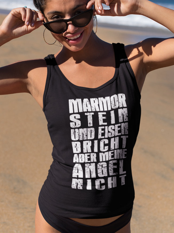 Marmor Stein und Eisen bricht  - Frauen Tanktop - Shirtfisch