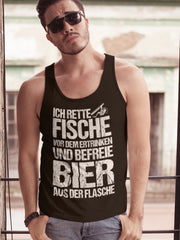 Ich rette Fische vor dem ertrinken  - Herren Tanktop - Shirtfisch