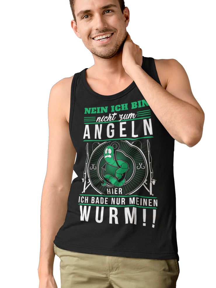 Ich bin nicht zum Angeln hier  - Herren Tanktop - Shirtfisch