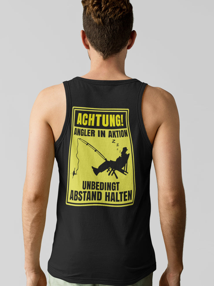 Achtung! Angler in Aktion  - Herren Tanktop - Shirtfisch