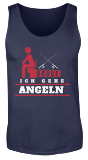 Scheiß drauf ich gehe Angeln  - Herren Tanktop - Shirtfisch