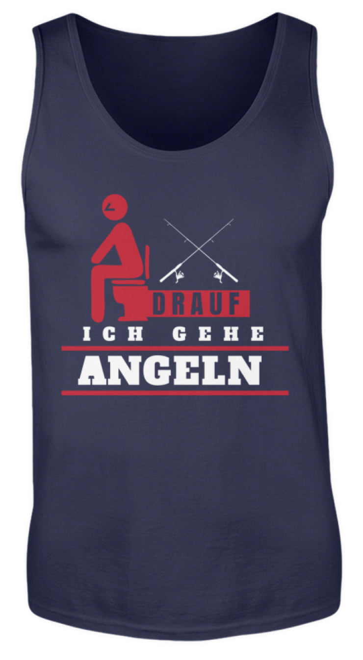 Scheiß drauf ich gehe Angeln  - Herren Tanktop - Shirtfisch