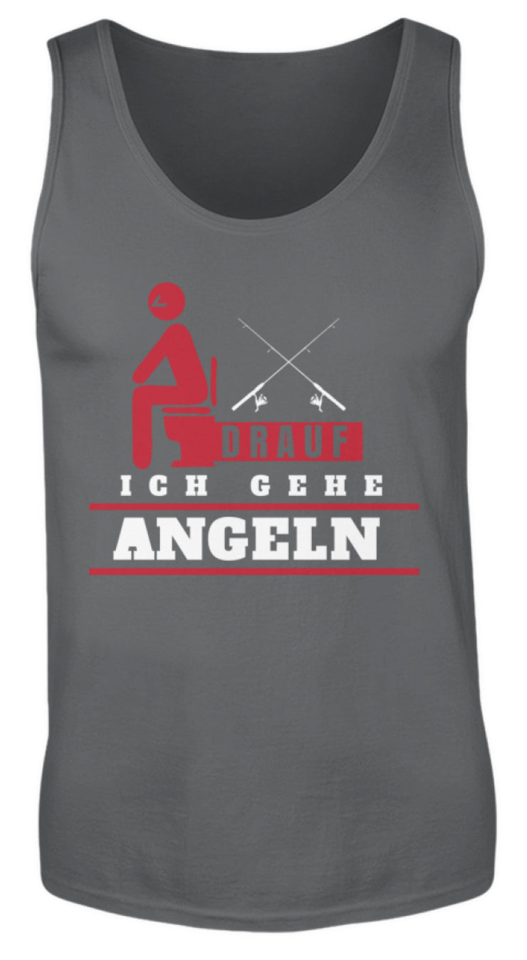 Scheiß drauf ich gehe Angeln  - Herren Tanktop - Shirtfisch