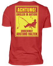 Achtung! Angler in Aktion  - Herren Shirt - Shirtfisch