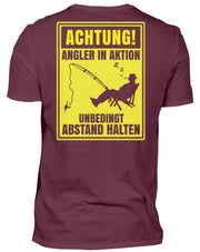 Achtung! Angler in Aktion  - Herren Shirt - Shirtfisch